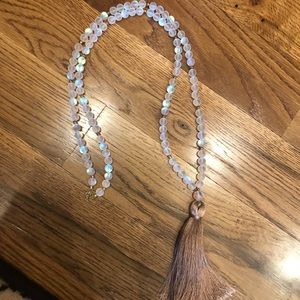 Betsy Pittard tassel necklace